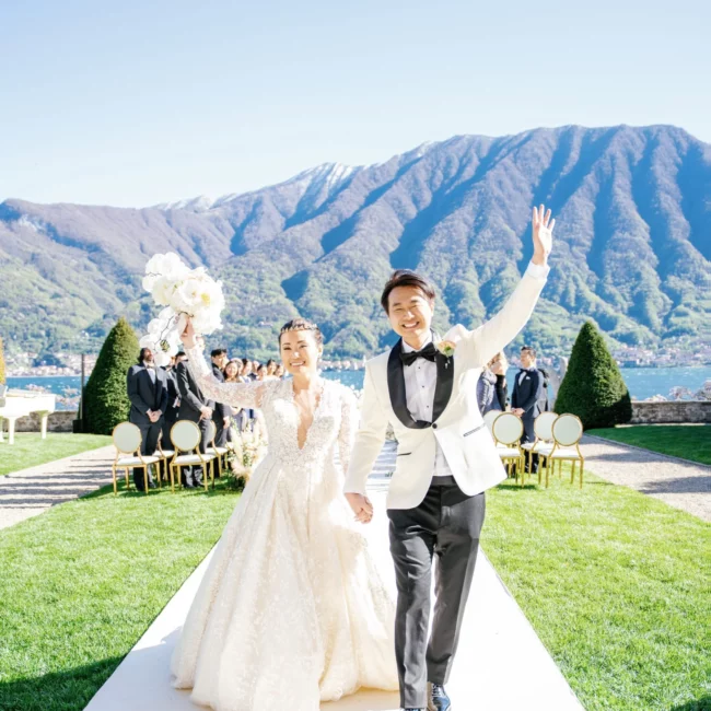 Chic wedding on Lake Como Italy